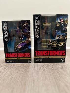 New in box IN HAND Transformers Age of the Primes Combaticon Brawl Voyager and B